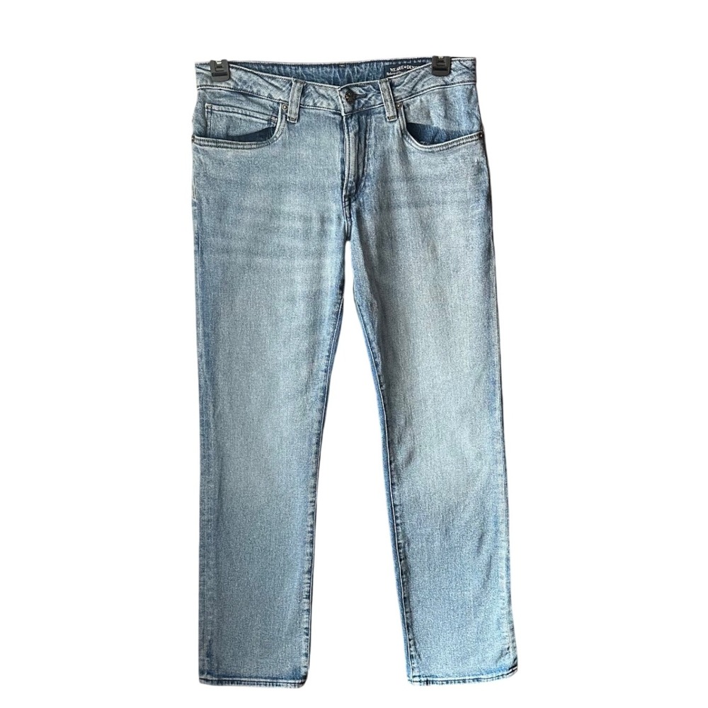 Buffalo David Bitton Relaxed Straight Driven Jeans Light Wash 30x32